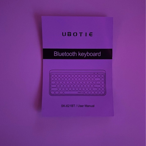 UBOTIE Green-Colorful Wireless Bluetooth Retro Keyboard - Picture 7 of 11